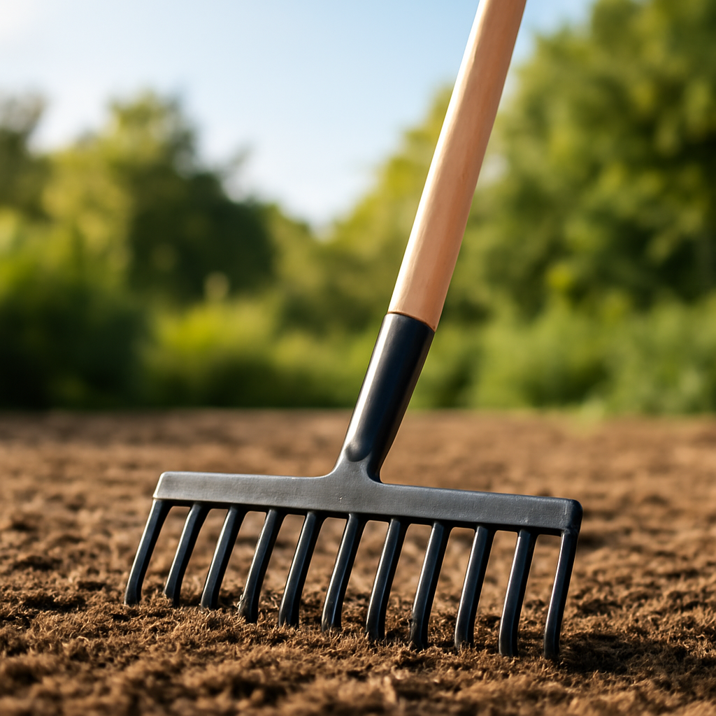 Guide d'achat : râteau à manche en bois efficace – Utilisation au jardin (IA)